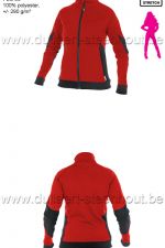 DASSY® - Velox Women (300472) Sweater voor dames - rood/zwart