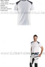 Blaklader 337910421098 T-shirt bi-colour - wit/donkergrijs