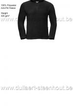 Russell RU8740M - 1/4 Zip Outdoor Warme fleece sweater - zwart