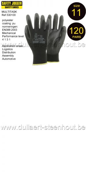 Safety Jogger - 120 PAAR MULTITASK werkhandschoenen met polyurethaancoating - Maat 11