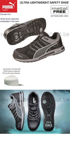 Puma Safety - Sneaker werkschoenen / sneaker veiligheidsschoenen Elevate knit - black