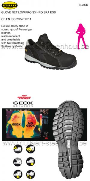  Diadora Utility - Glove Tech low S3 vrouwen werkschoenen / veiligheidsschoenen met GEOX