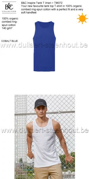 B&C Collection - t-shirt zonder mouwen / TM072 cobalt blue