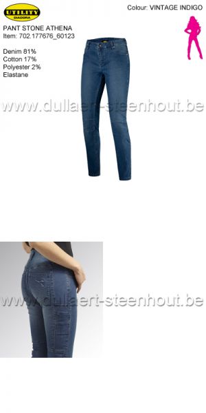  Diadora Utility Jeans werkbroek vrouwen / spijker werkbroek dames - pant stone Athena