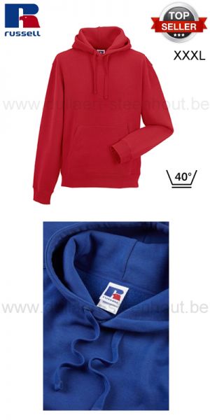 Russell - Rode werksweater met kap / Hooded Sweatshirt R-265M-0 - XXXL