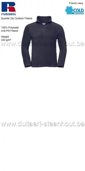 Russell RU8740M - 1/4 Zip Outdoor Warme fleece sweater - French navy