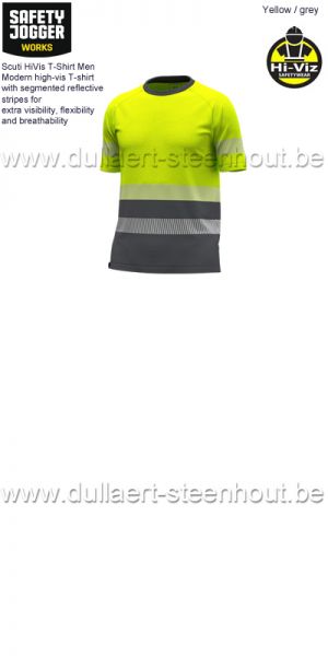 Safety Jogger Scuti HiVis t-shirt ademend en sneldrogend - yellow/grey