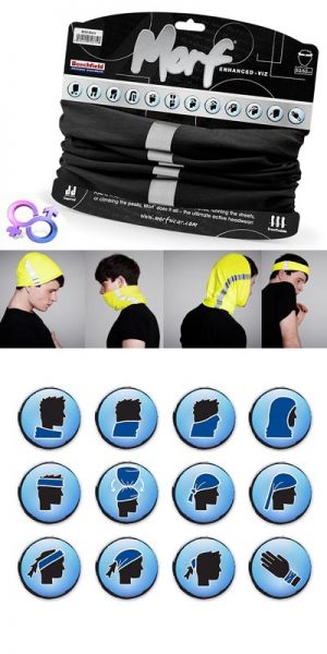 Morf - Multifunctionele nekband / hoofdband reflecterend voor professionals / sporters 