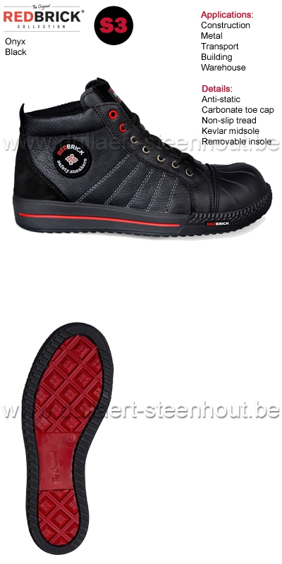 Redbrick Safety sneaker werkschoenen / veiligheidsschoenen Onyx S3
