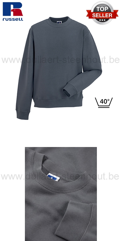 Russell - Grijze werksweater / werktrui R-262M-0 - Authentic Set-In Sweatshirt