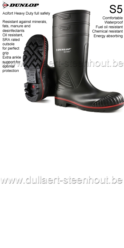 Werkkleren | Dunlop - Acifort Heavy full safety S5 werklaarzen