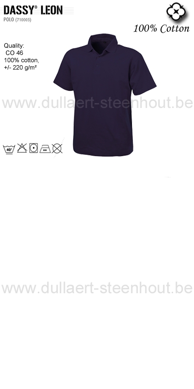 DASSY® Leon (710003) Polo-shirt 100% katoen / marineblauw